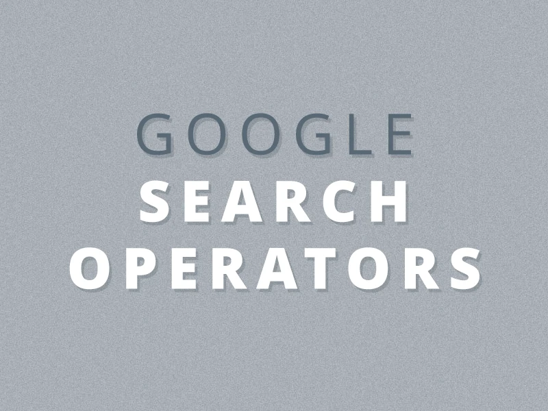 Google Search Operators