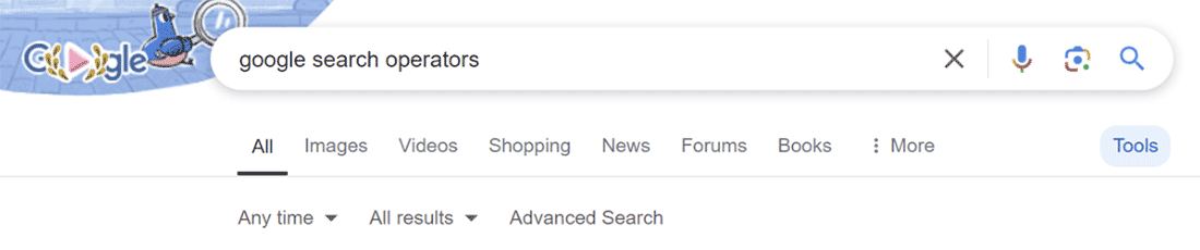Google search operators
